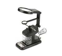 Workstation per Saldatore Elettrico USB, 10 Luci LED, 3 Lenti di Ingrandimento, Clip per Scheda, Base, Clip a Coccodrillo, Mini Custodie per Attrezzi, per Saldatura, Progetti Fai