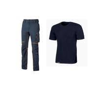WORKWEAR KIT 2 T-SHIRT+ PANTAL DEEP BLUE TG L- 1,0 confezione