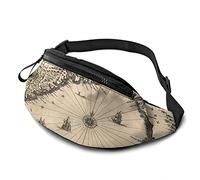 World Ancient Map per donna Uomo alla moda con cintura regolabile per viaggi all'aperto Sport Corsa