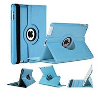 World biz Custodia in pelle con supporto girevole a 360° per iPad Air 3 2019 di terza generazione e iPad Pro 10.5 2017, cover con accensione e spegnimento automatico A1701/A1709 (celeste)