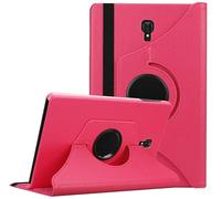 World biz Custodia per Samsung Galaxy Tab A 10,5" 2018 (SM-T590 T595), rotazione a 360 gradi supporto protettiva in pelle Folio Cover, Auto Wake/Sleep, custodia rotante per Tab T590/T595 (rosa)