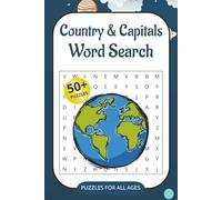 World Capitals and Countries Puzzle Book: Word Searches with Easy to Read Print about Globe, Country, Earth, Travel and More | 6x9 inches, 110 pages | ... Gift for Vacations, Holidays and Free Times