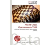 World Chess Championship 1986: World Chess Championship, Wilhelm Steinitz, Johannes Zukertort