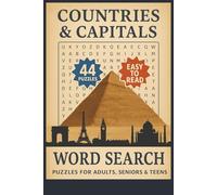 World Countries and Capitals Word Search Puzzle Book for Adults, Seniors, and Teens: Exercise Your Brain with Engaging Word Searches Featuring Countries and Their Capitals