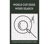 WORLD CUP 2026 WORD SEARCH: Puzzles For Adults,Seniors & Teens
