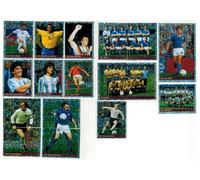 World Cup France 98 DS Set 18 Figurine Foil Maradona Brasile 70 Baggio