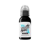 World Famous Limitless Tattoo Ink, Vegan Professional Permanent Tattooing Inks, Ossidian Black 120 ml