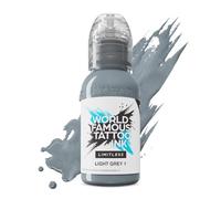 World Famous Tattoo Ink Limitless - Light Grey 1 - Colore professionale per tatuaggi - Conforme alla normativa REACH - 30 ml