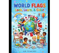 World Flags look, Learn, & Color
