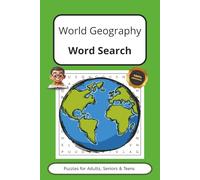 World Geographic Word Search Puzzle Book: Word Searches with Easy to Read Print about Word Geographic, Countries, Nature and more | 6 x 9 inches,110 ... Gift for Vacations , Holidays and Free Times