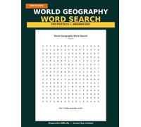 World Geography Word Search: 100 Large Print Puzzles