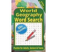 World Geography Word Search Book: Educational Easy to Read Print Puzzles About World Geography, Travel, Famous Landmarks and More | 6x9 inches, 120 ... Included | Gift for Vacations and Quiet Time