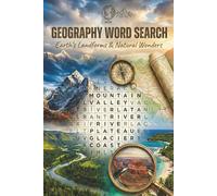 World Geography Word Search - Earth's Landforms and Nature Wonders: Word Searches with Easy to Read Print about Geography, Earth, Landforms and More | ... | Gift for Vacations, Holidays and Free Time
