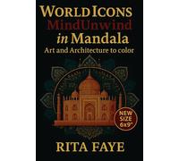 World Icons - Adult Coloring Book: Travel the Globe Through Art: 50 Cultural Symbols and Landmarks to Color in a Portable 6x9 Edition