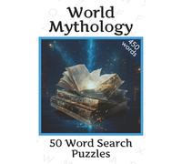 World Mythology Puzzle Book: Word Searches with Easy to Read Print about Coffee, Tea, Chocolate Drinks | 6x9 inches, 100 pages | 50 puzzles ... Gift for Holidays, Vacations and Free Time