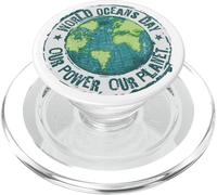 World Ocean Day. Our Power, Our Planet. Save Earth. Nature PopSockets PopGrip per MagSafe