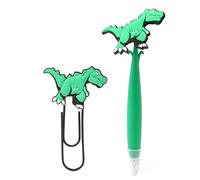 World of Dinosaurs Mega Paper Clip with Pen 'Dino' No aplica Set di Materiale Sc