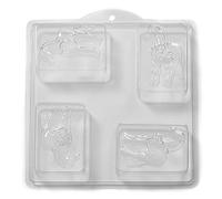 World Of Moulds 4 Stampi Cavallo Sapone/Bath Bomba Stampo L25