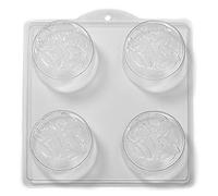 World Of Moulds 4 stampi Rotondi Angel Fish Sapone/Bomba da Bagno Stampo