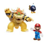 World of Nintendo Action Figure 3-Pack Mario vs. Bowser Lava Battle