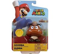 World of Nintendo Super Mario Action Figure 4" + Accessorio Goomba + Pezzo