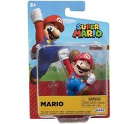World of Nintendo - Super Mario Bros, statuetta articolata, 6,3 cm, motivo: Mario Qui Salta con base