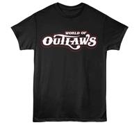 World Of Outlaws - Logo - American Classics - T-Shirt Nero Manica Corta Uomo