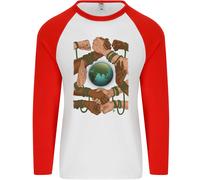 World Of Peace Black Lives Matter LGBT Uomo L/S Baseball T-Shirt