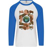 World Of Peace Black Lives Matter LGBT Uomo L/S Baseball T-Shirt