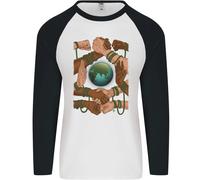 World Of Peace Black Lives Matter LGBT Uomo L/S Baseball T-Shirt