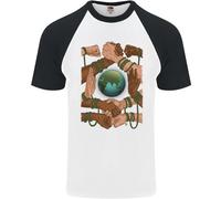 World Of Peace Black Lives Matter LGBT Uomo S/S Baseball T-Shirt