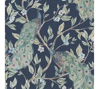 World of Wallpaper Keeka Pavone Carta da Parati (AG3109)