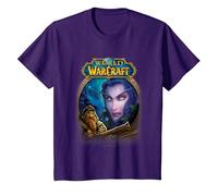 World of Warcraft Epic Tyrande Whisperwind Big Chest Poster Maglietta, Bambini, Viola, 2 Anni