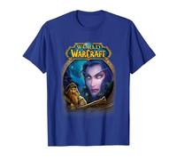 World of Warcraft Epic Tyrande Whisperwind Big Chest Poster Maglietta, Uomo, Blu Reale, XL