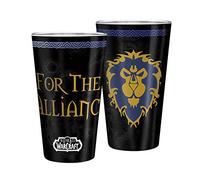 World of Warcraft For The Alliance Unisex Bicchiere nero/rosso vetro