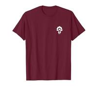 World of Warcraft Orda Crest Semplice Logo Wow Gamer Apparel Maglietta, Uomo, Bordeaux, XL