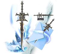 World of Warcraft - Tagliacarte a forma di spada Frostmourne con base, accessorio per la casa e l'ufficio, regalo perfetto per fan e collezionisti, lunghezza 22,5 cm