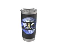 World Peace On Earth Conscious Humanity Kindness & Love Bicchiere termico in acciaio inox doppia parete
