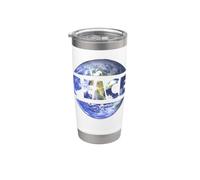 World Peace On Earth Conscious Humanity Kindness & Love Bicchiere termico in acciaio inox doppia parete