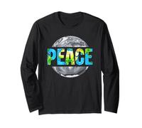 World Peace On Earth Conscious Humanity Love Kindness Earth Maglia a Manica