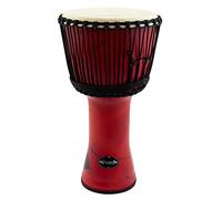 World Rhythm 12 Pollici, Djembe Drum In Red - 60 cm African Synthetic Djembe Drum, Rosso