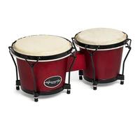 World Rhythm 6 Pollicie 7 Pollici Bongo Drums - Vino Rosso