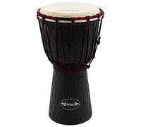 World Rhythm 7 Pollici Djembe Drum - 40 cm African Wooden Djembe Drum - Ideal For Students, Black
