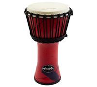 World Rhythm 9 Pollici, Djembe Drum In Red - 40 cm African Synthetic Djembe Drum