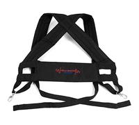 World Rhythm Djembe Drum Harness - Padded Carry Straps, colore Nero