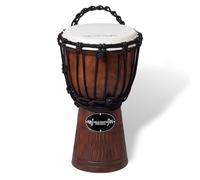 World Rhythm Djembe Tamburo Africano Intagliato a Mano 30 cm