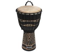 World Rhythm Jammer Swirl MDJ032- Tamburo Djembé 30.5 cm, Nero