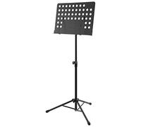 World Rhythm WR-402 leggio orchestrale regolabile | Supporto per spartiti regolabile in altezza, con fermapagina e base a treppiede stabile, ideale per orchestra e studio.