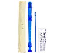 World Rhythm WR-801 Flauto Dolce Soprano per Scuola - Blu