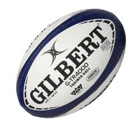 World Rugby Shop X Gilbert G-TR4000 - Pallone da rugby, misura 3, resistente, impugnatura triangolare, struttura a 3 strati, colore: Blu navy